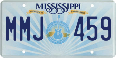 MS license plate MMJ459