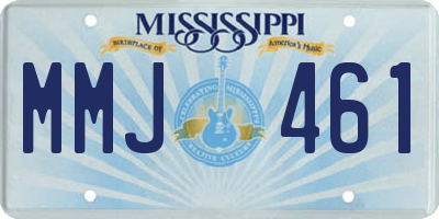 MS license plate MMJ461