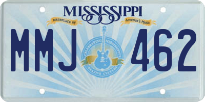MS license plate MMJ462