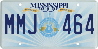 MS license plate MMJ464