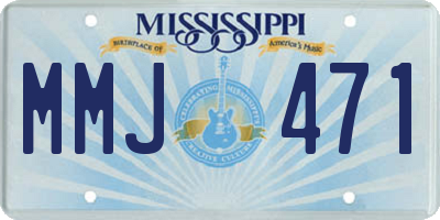 MS license plate MMJ471