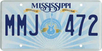 MS license plate MMJ472