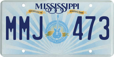 MS license plate MMJ473