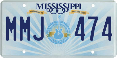 MS license plate MMJ474