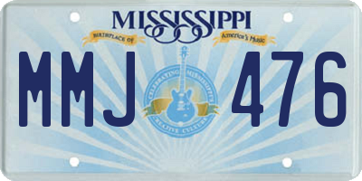 MS license plate MMJ476