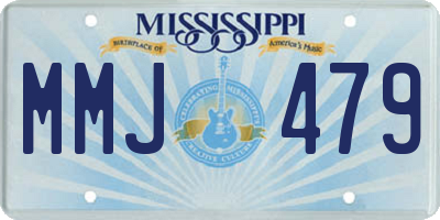 MS license plate MMJ479