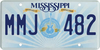 MS license plate MMJ482