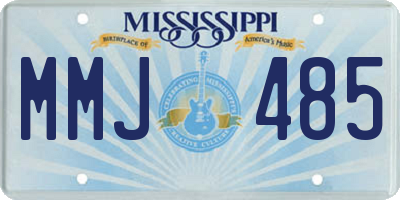 MS license plate MMJ485