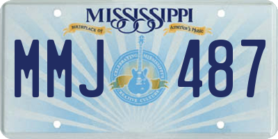 MS license plate MMJ487