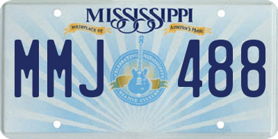 MS license plate MMJ488