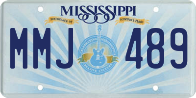 MS license plate MMJ489