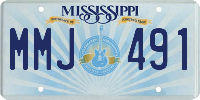 MS license plate MMJ491