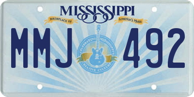MS license plate MMJ492
