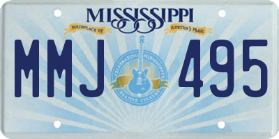MS license plate MMJ495