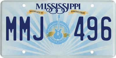 MS license plate MMJ496