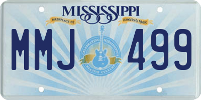 MS license plate MMJ499