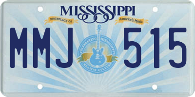 MS license plate MMJ515
