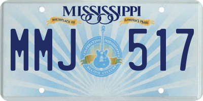 MS license plate MMJ517