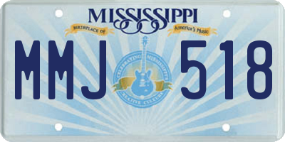 MS license plate MMJ518
