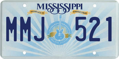 MS license plate MMJ521