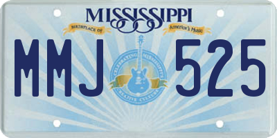 MS license plate MMJ525