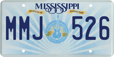 MS license plate MMJ526
