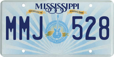 MS license plate MMJ528