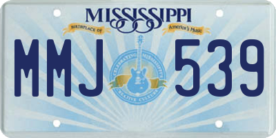 MS license plate MMJ539