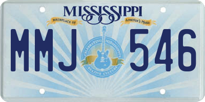 MS license plate MMJ546