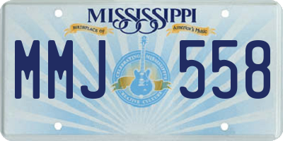 MS license plate MMJ558