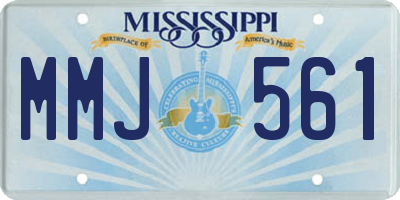 MS license plate MMJ561