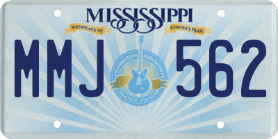MS license plate MMJ562