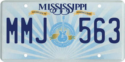 MS license plate MMJ563