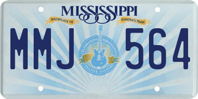 MS license plate MMJ564
