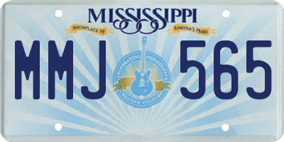 MS license plate MMJ565