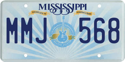 MS license plate MMJ568