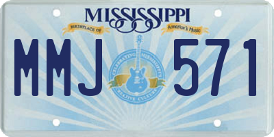 MS license plate MMJ571