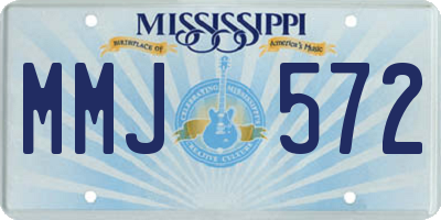MS license plate MMJ572