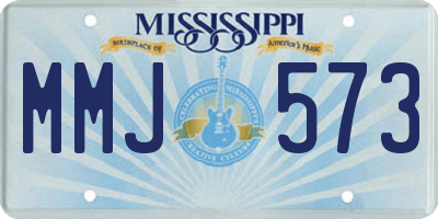 MS license plate MMJ573