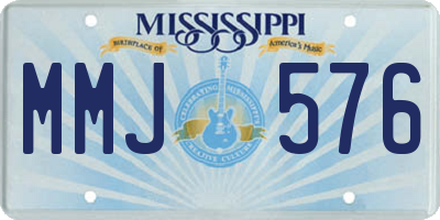 MS license plate MMJ576