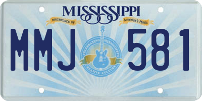 MS license plate MMJ581