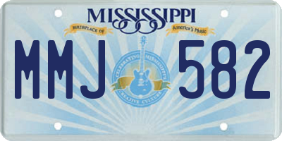 MS license plate MMJ582