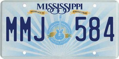 MS license plate MMJ584
