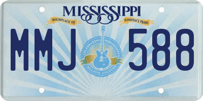 MS license plate MMJ588