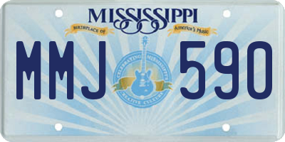 MS license plate MMJ590