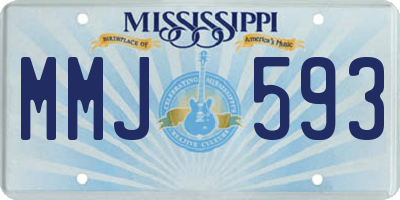 MS license plate MMJ593