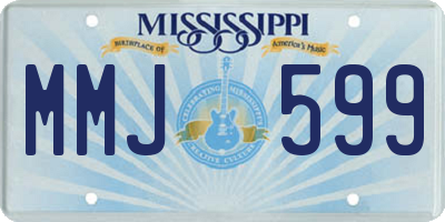 MS license plate MMJ599