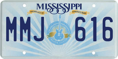 MS license plate MMJ616