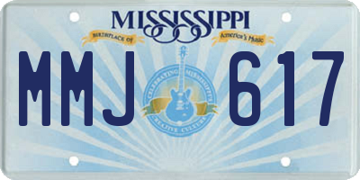 MS license plate MMJ617