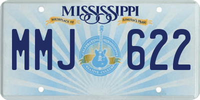 MS license plate MMJ622
